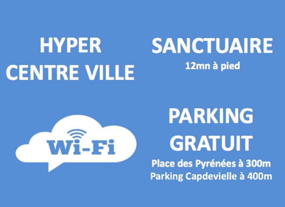 L'Harmonie 72M2 - 2 Chambres Parentales - Rue De La Halle - Hyper Centre Lourdes Kültér fotó