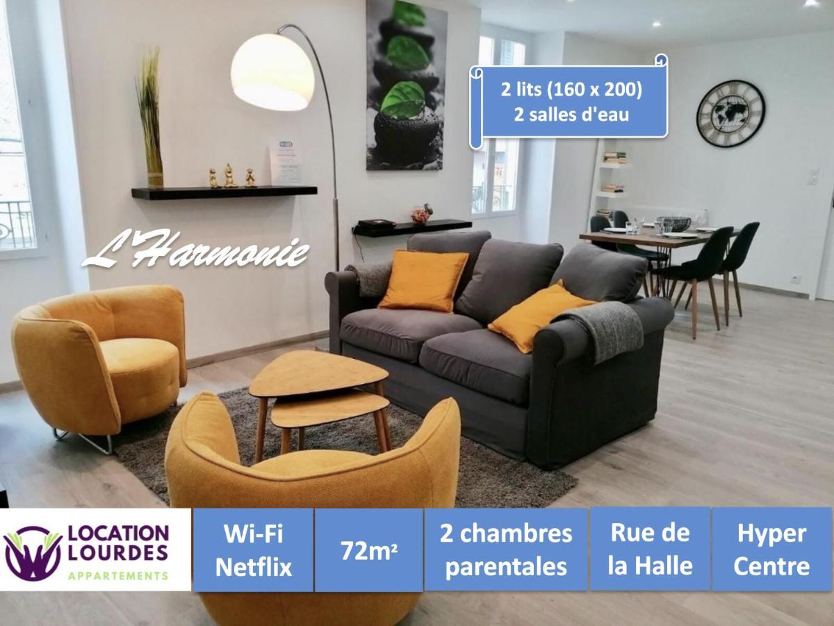 L'Harmonie 72M2 - 2 Chambres Parentales - Rue De La Halle - Hyper Centre Lourdes Kültér fotó